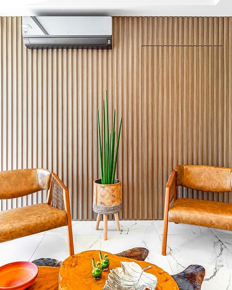 Climatização Ambiente Rústico Elegante